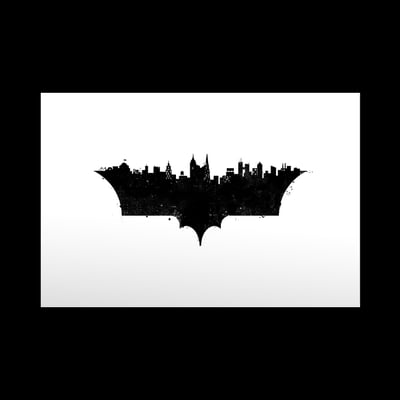 Image of Gotham's Hero Print