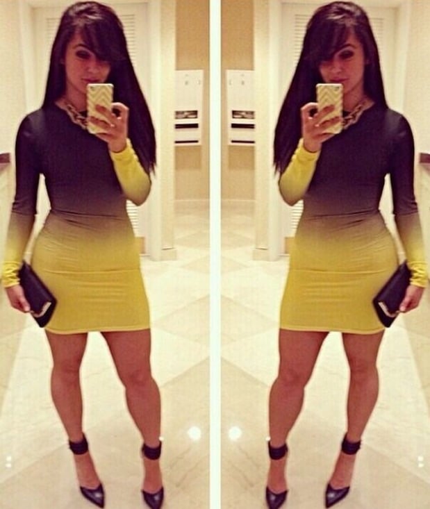 Image of Blackish purple &Yellow Sexy