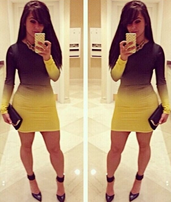 Image of Blackish purple &Yellow Sexy
