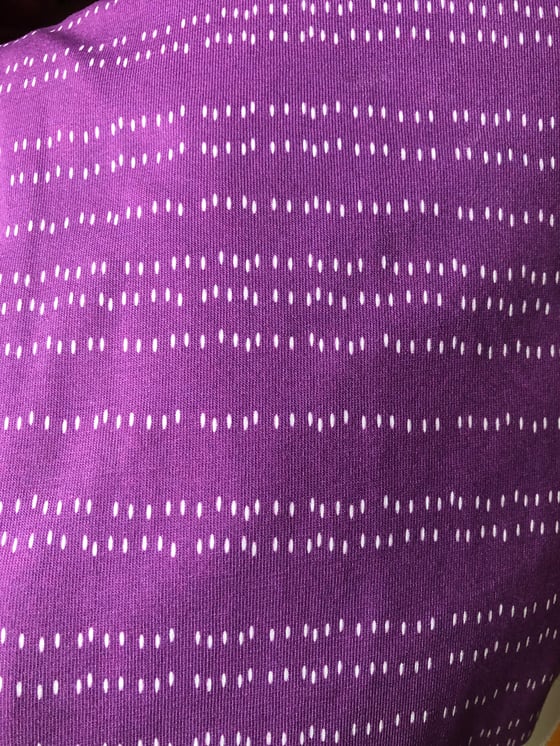 Image of Traits Violets - Tissu En Coton Biologique Certifiés GOTS