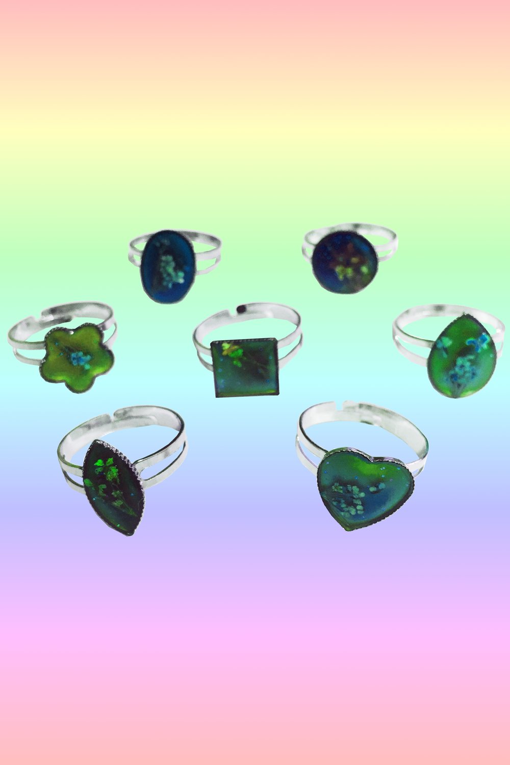 Image of SPACE FLOWER MOOD RING