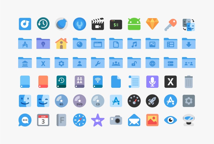 mac os 7 icons for windows
