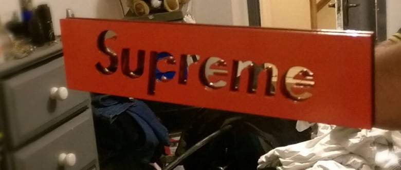 Image of Supreme stencil/sign