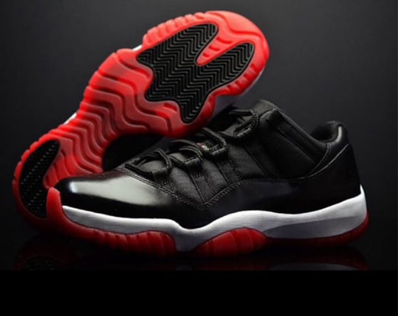 Image of Jordan 11's Retro Low "Bred"