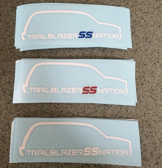 Image of Trailblazer SS Nation Decals 6" by 2"