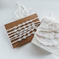 Image 2 of Star & Snowflake Tiebacks - White