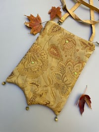 Image 2 of Golden Tapestry Zippertop Crossbody Strap Bag