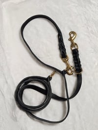 Image 4 of KLIN Adjustable, Soft Leather Leash, German Hunter Style