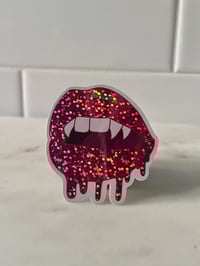 Vampire Kiss Glitter Sticker