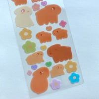 Image 3 of Capybara Love Deco Sticker Sheet