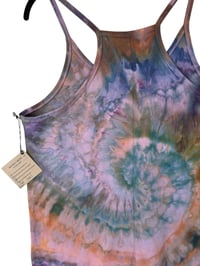 Image 8 of S/M Cotton Blend Knit Pocket Jumpsuit in Muted Spiral Ice Dye