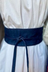 Image 1 of navy blue obi belt