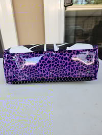 Image 2 of Crass leopard print oversized punk tote bag