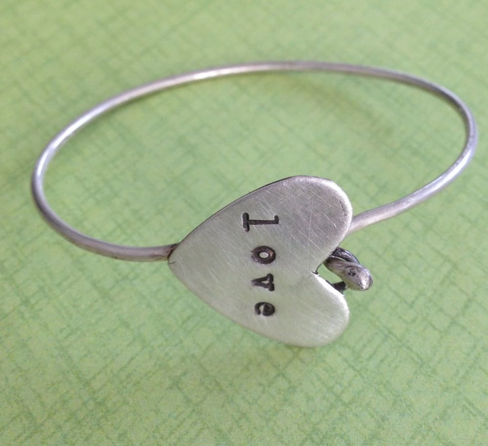 Image of love heart bracelet