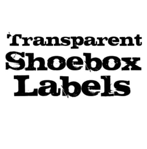 Image of Transparent Shoebox Labels