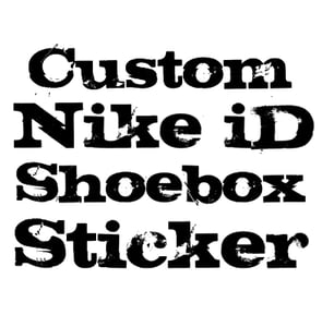 Image of Custom Nike iD Shoebox Sticker