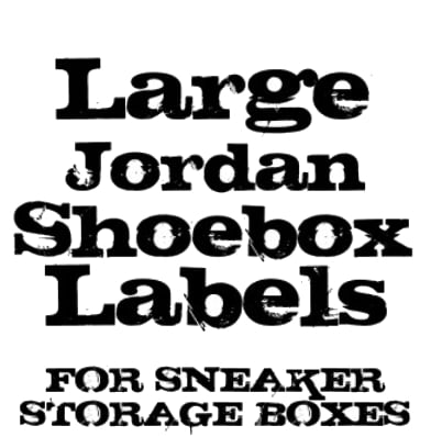Giant SHOE BOX Label Only 