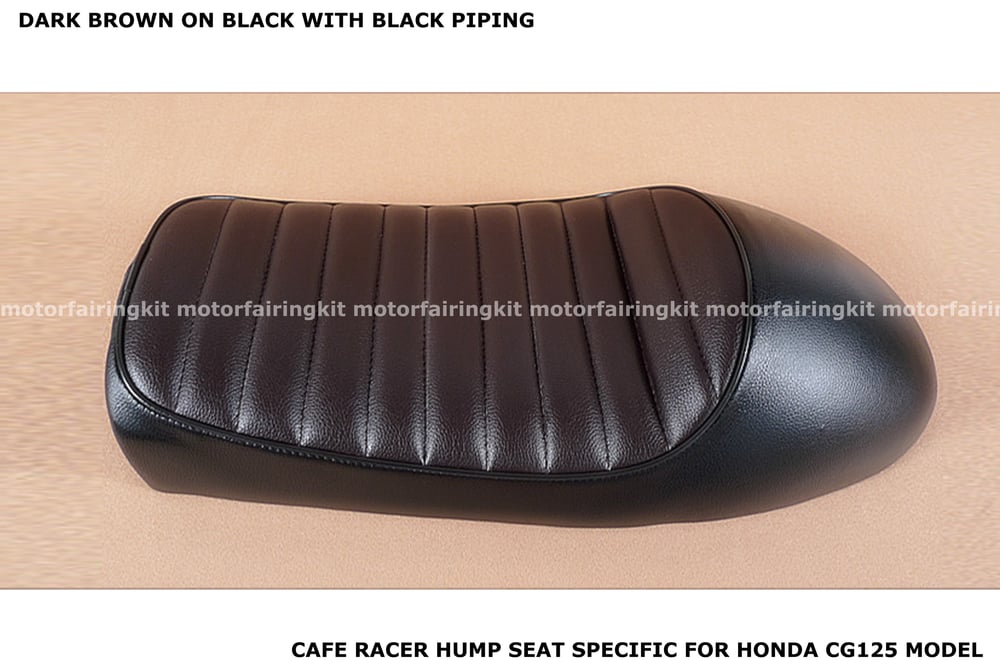 Image of Honda CG125 Seat - Classic Hump Seat