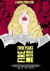 Image of Twin Peaks Fire Walk with me poster.