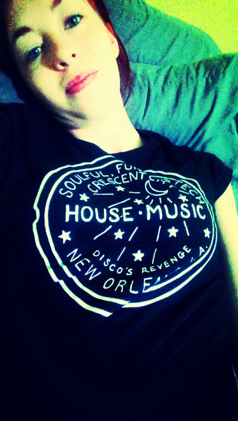 Image of Black and White HOUSE MUSIC METER TSHIRT 