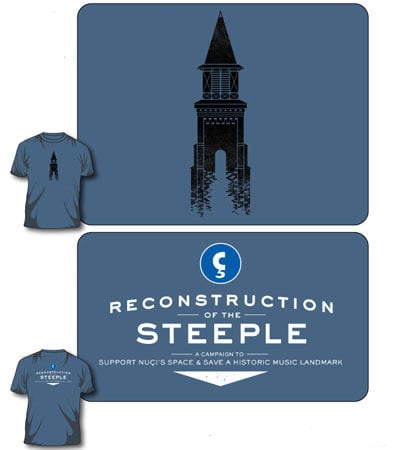 Image of Steeple Reconstruction Campaign T-shirt