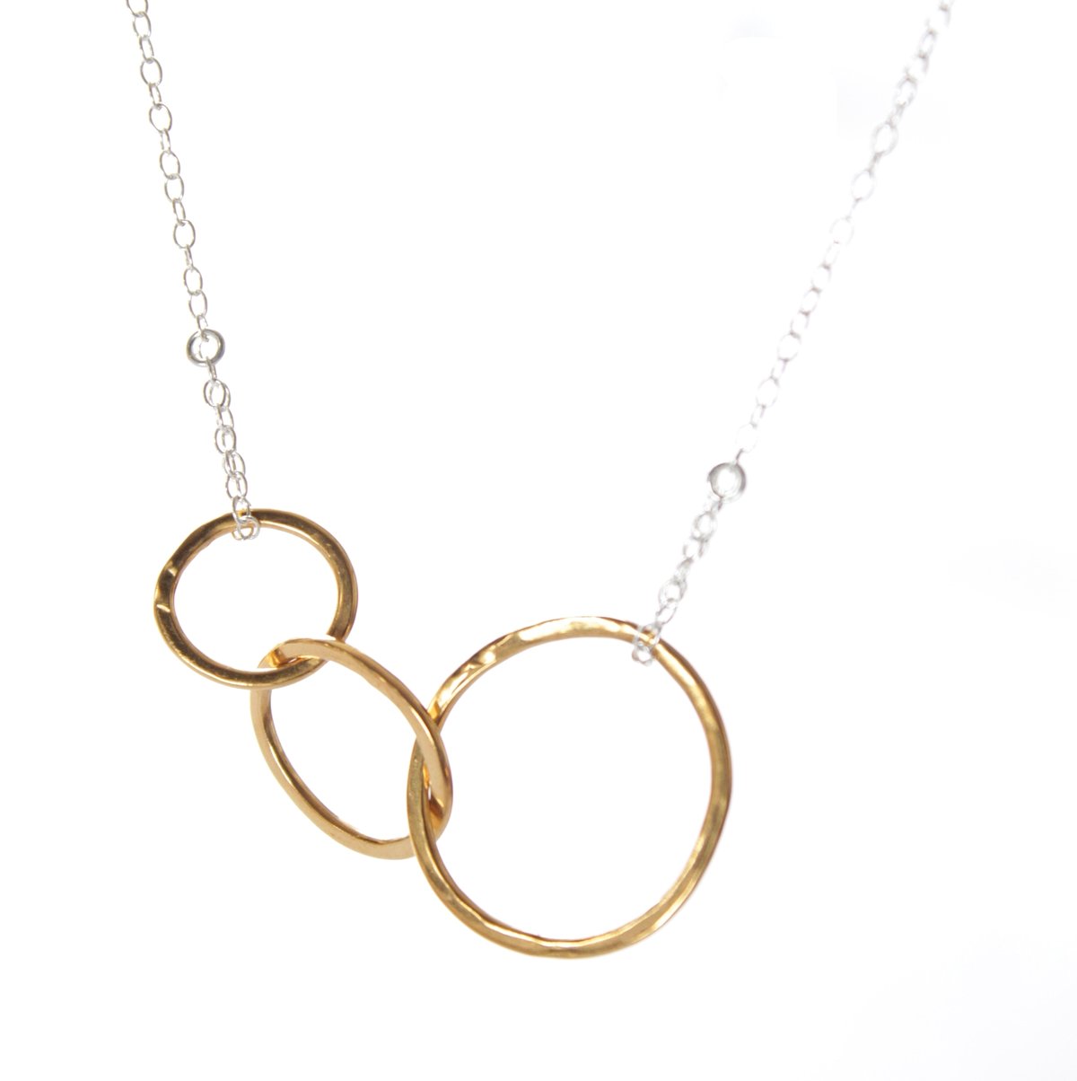 Interlocking loops gold necklace | Little Object