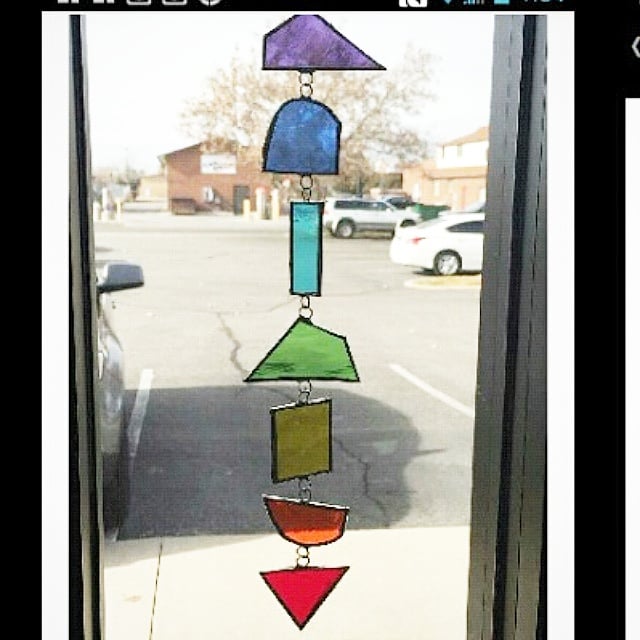 Image of Colors & Shapes-stained glass