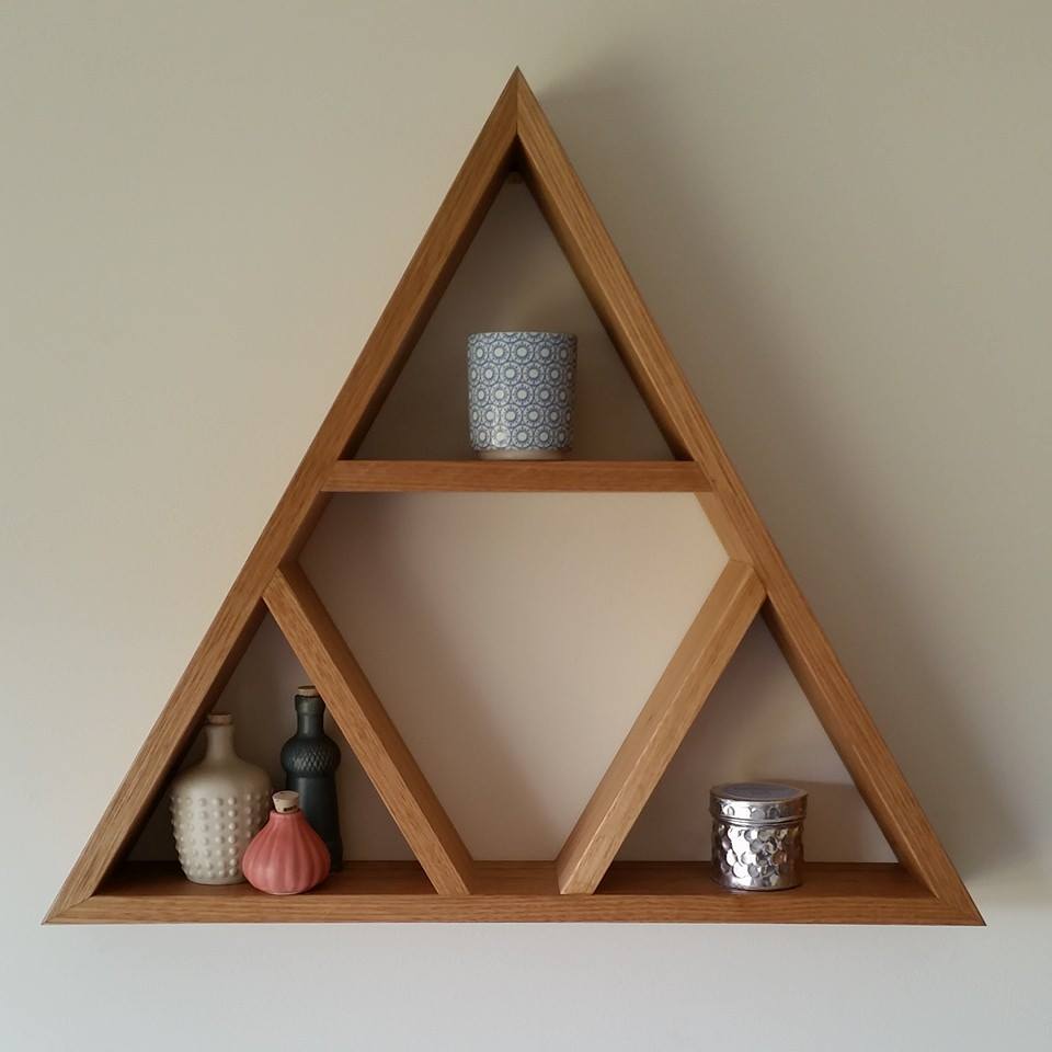 Image of Tasmanian Oak Large Triangle Shadow Box 