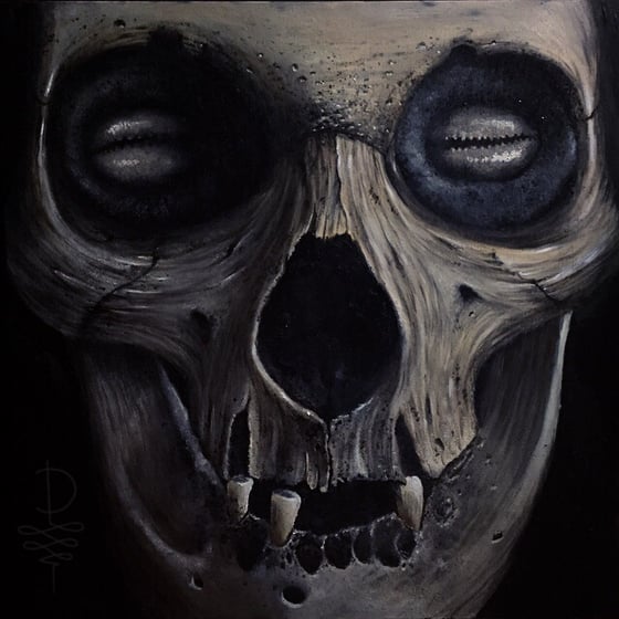 Image of Skull oil painting