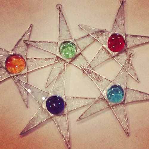 Image of Deluxe Valentine Set-stained glass