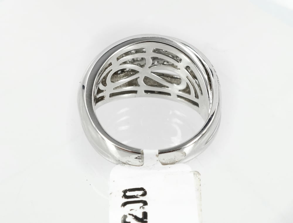 Image of White Gold Pave set diamond ring