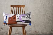 Image of 'Assemble / Configure' Cushion - Terracotta / Pink/ Cobalt / Black