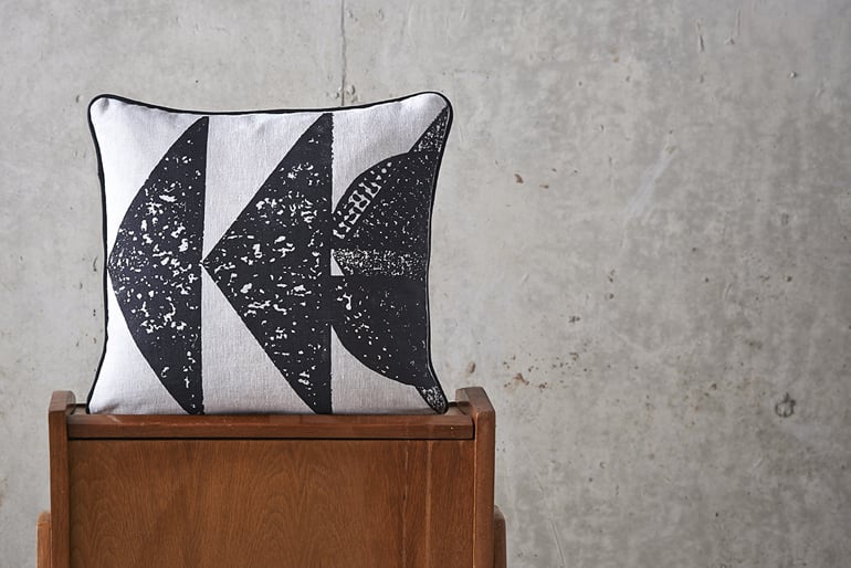 Image of 'Collagraph' Geo Cushion