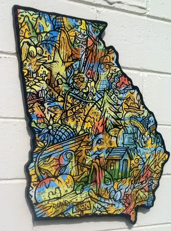 Georgia Land Wall Art - Larger Version Image 2