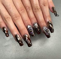 Image 1 of CHROME UNIVERSE PRESS-ON NAIL WEAR SET - MADE TO ORDER