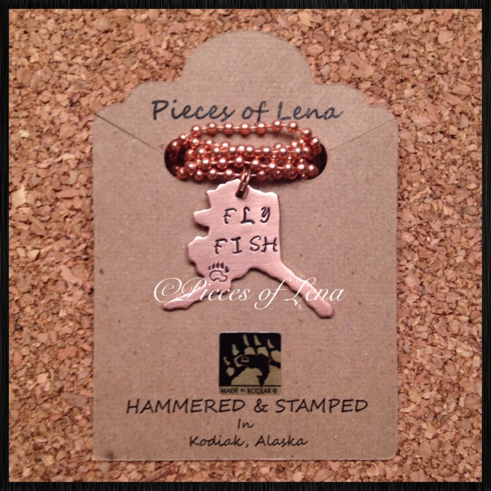 Image of Alaska "FLY FISH" Pendant