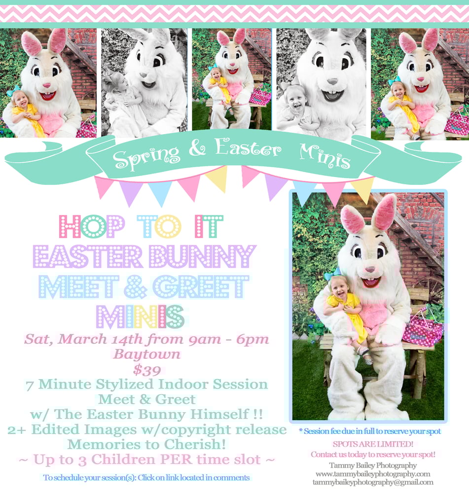 Image of Hop to It ~ Easter Bunny Meet & Greet Mini Session