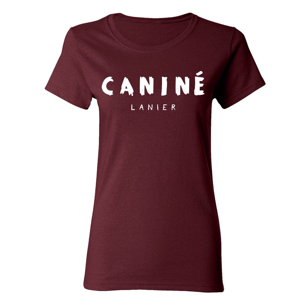 Image of WOMEN'S LHS CANINE T-SHIRT (MAROON)