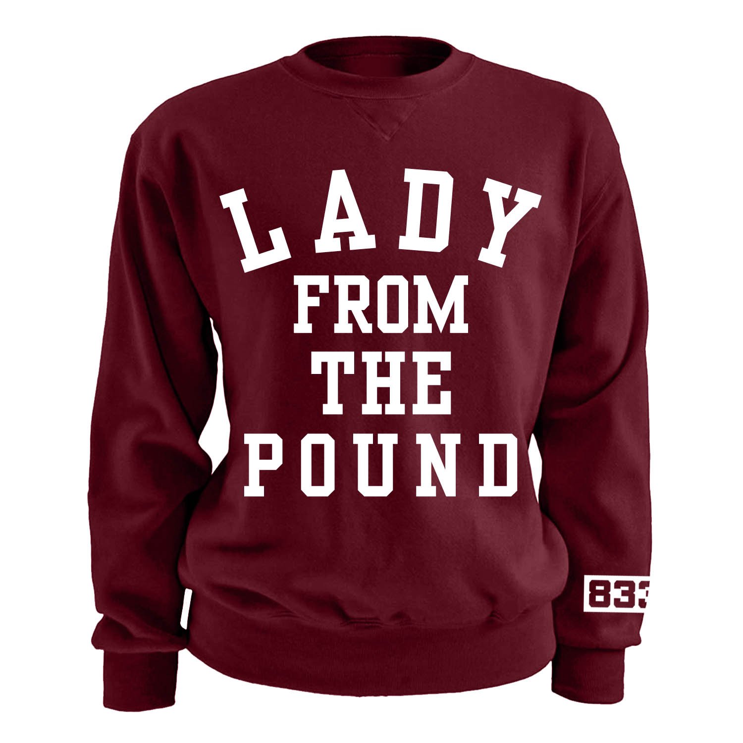 maroon crewneck sweatshirt womens