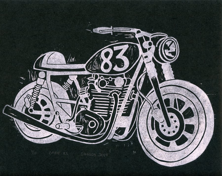 Image of Café XS Block Print