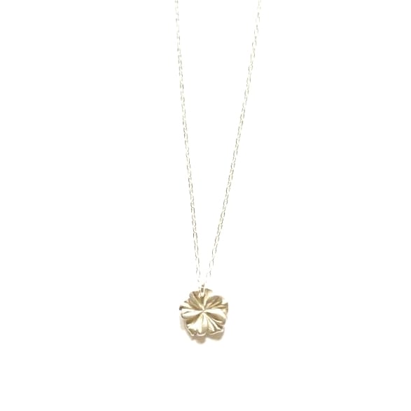 Image of Tiny hibiscus necklace silver
