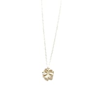 Image 1 of Tiny hibiscus necklace silver