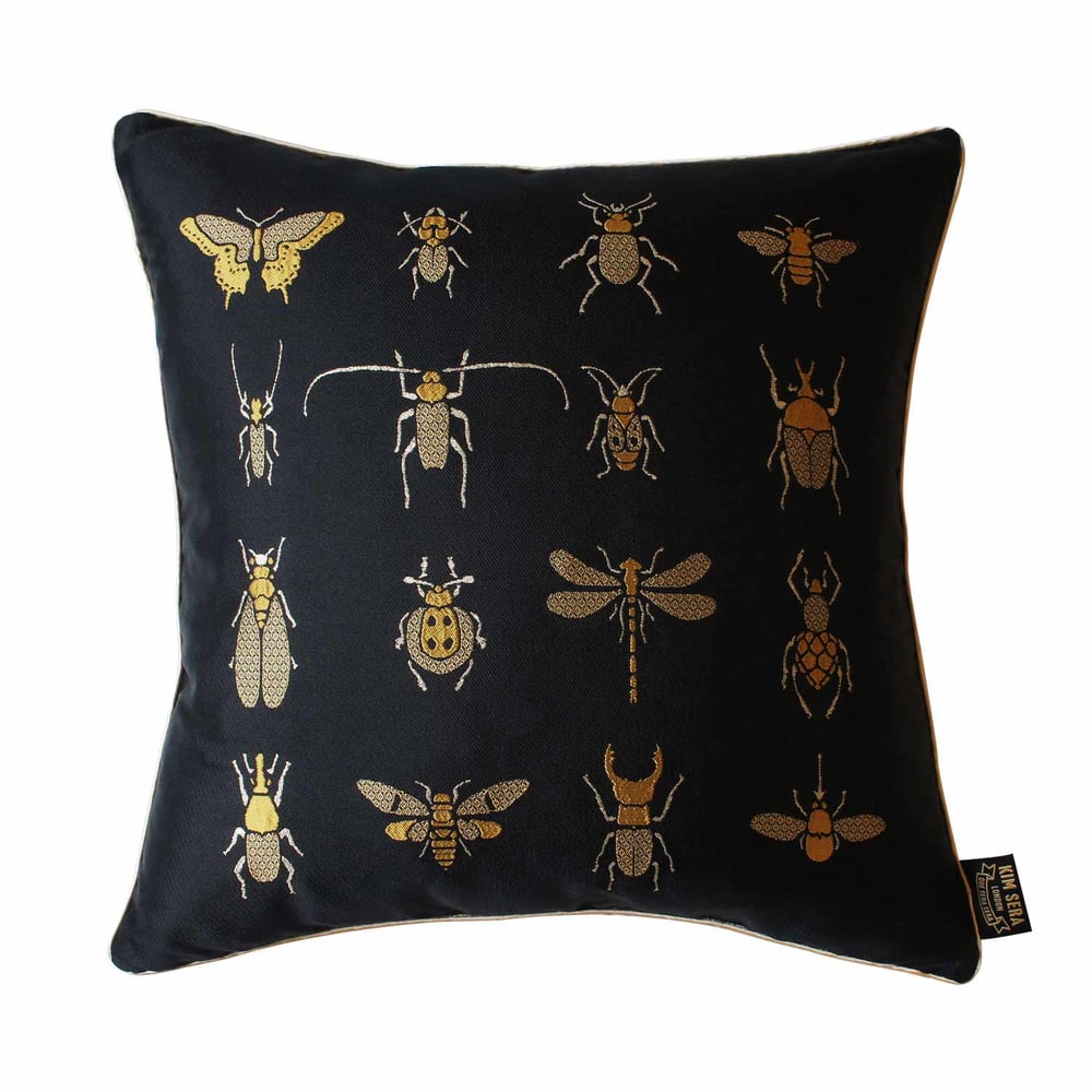 Image of INSECT Silk Jacquard Cushion