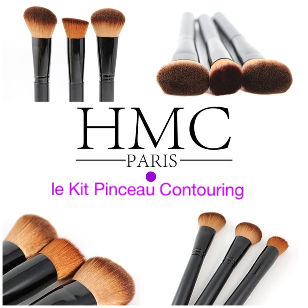 Image of LE KIT PINCEAUX CONTOURING MAQUILLAGE PROFESSIONNEL HMC PARIS