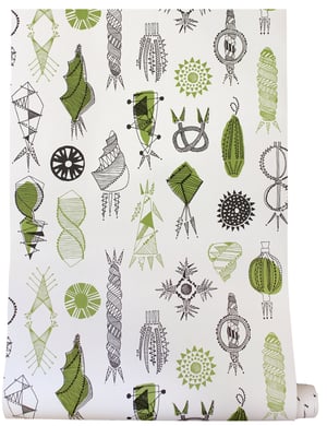 Image of Equinox Wallpaper - Asparagus