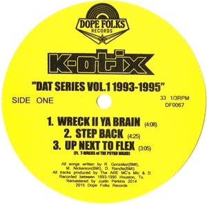 Image of K-OTIX "DAT SERIES VOL.1 1993-1995" SOLD OUT