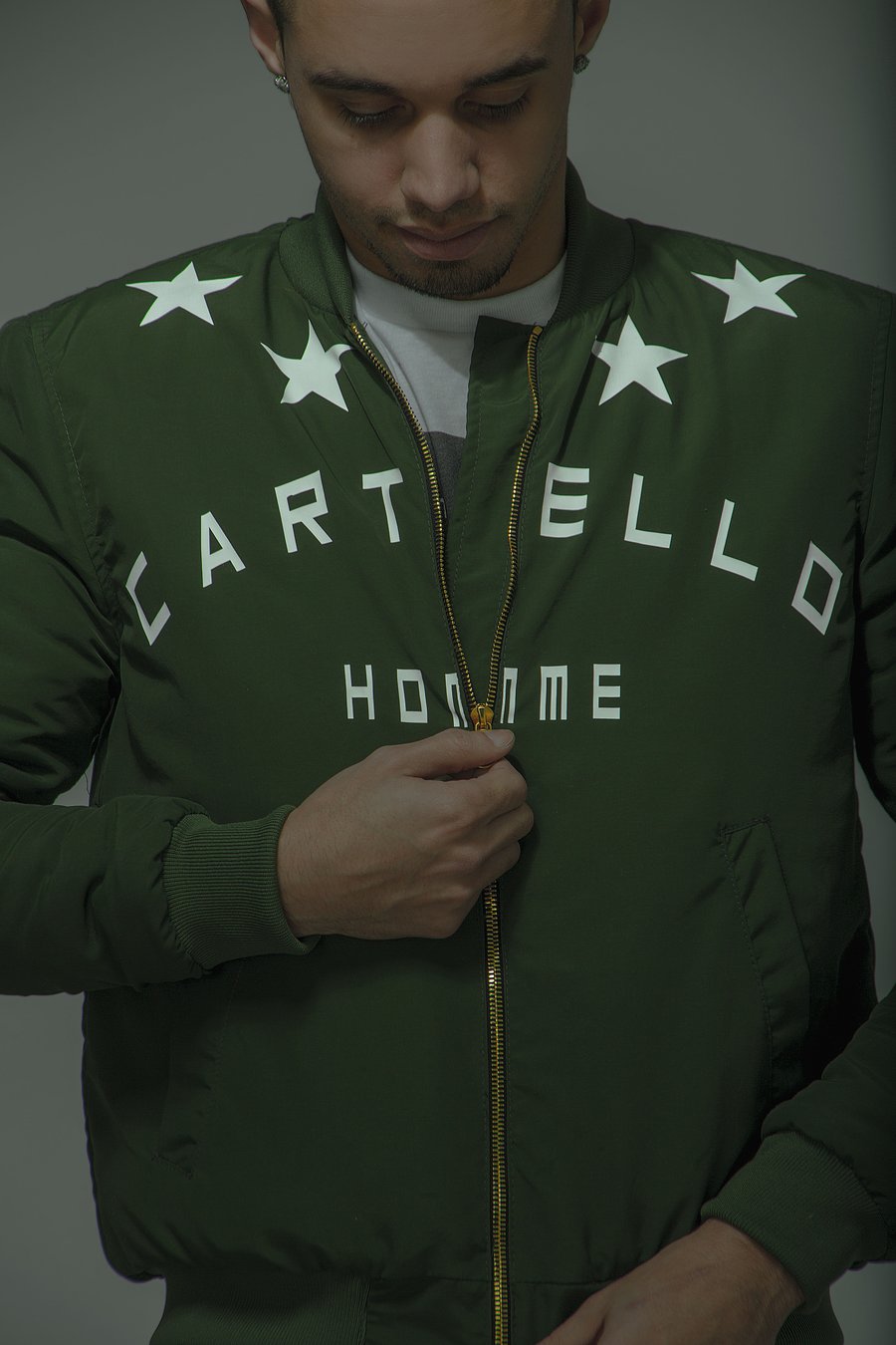 Image of GREEN CARTELLO COLLECTION BOMBER