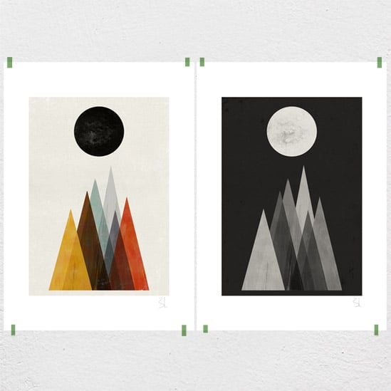 Image of Eclipse Set of Two Prints