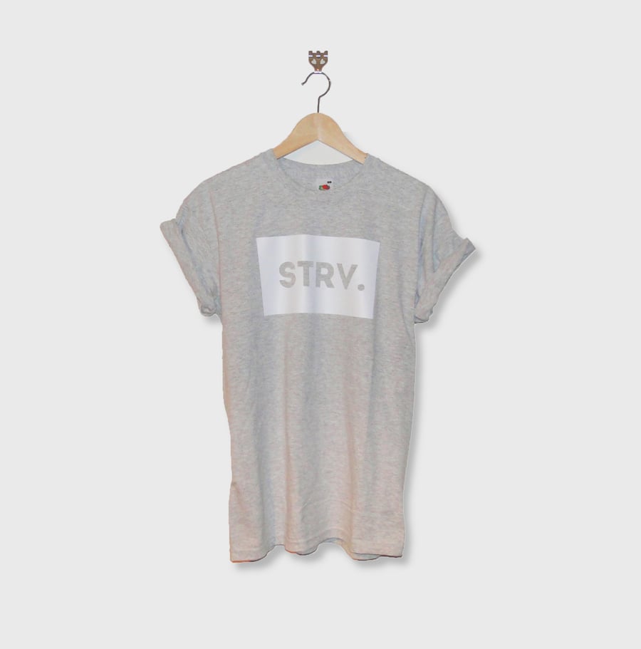 Image of STRV. Box Tee // Heather Grey