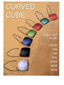 Image of Curved Cube earrings